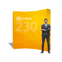 Ścianka reklamowa Hop-Up ŁUK (3x3) 230 cm x 230 cm z wydrukiem