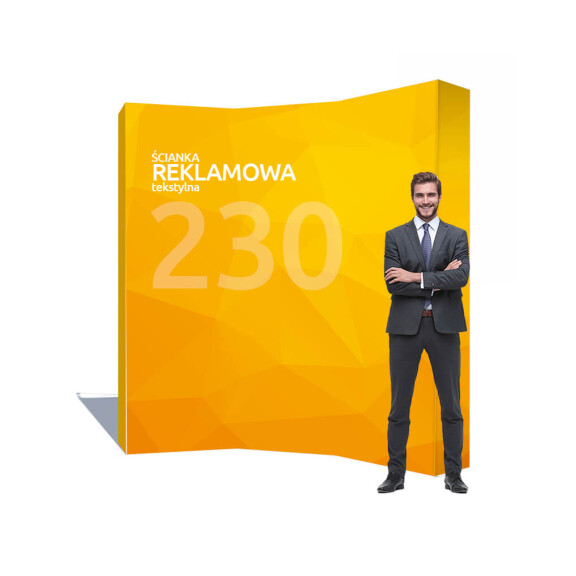 Ścianka reklamowa Hop-Up ŁUK (3x3) 230 cm x 230 cm z wydrukiem