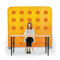 Ścianka do wideokonferencji 250 cm x 230 cm Ścianka do wideo prosta