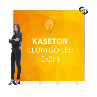 Kaseton LED iLLumiGO 200x200cm z nadrukiem dwustronnym Stand reklamowy