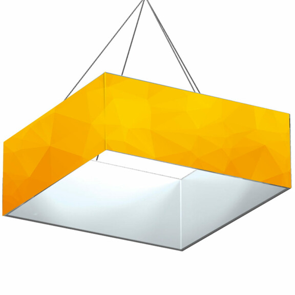 Podwieszenie targowe KWADRAT 100x300 cm Baner pod sufitem