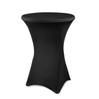 Czarny obrus do stołu okrągłego Ø 80 cm