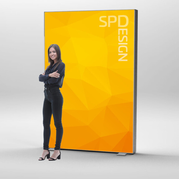 Kaseton Podświetlany VECTOR Wolnostojący Dwustronny 200 x 200 x 14 cm LED