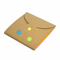 Komplet papierowych karteczek samoprzylepnych + nadruk - 100 szt.