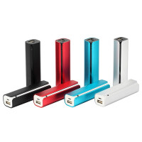 Powerbank reklamowy nowoczesny 2600 mAh z grawerem od 10 szt.