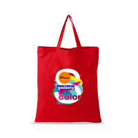 Torba reklamowa bawełniana KOLOROWA z nadrukiem uchwyt 35 cm od 50 szt.