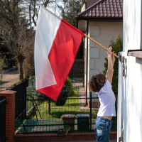 Flaga Polski 120 x 75 cm