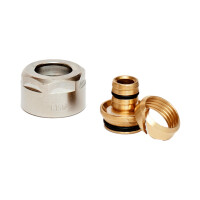 Złączka zaciskana PEX, PERT, PE 18x2 / G.W. 3/4" - adapter eurokonus Złączka PEX 18x2 / GW 3/4 - do modułu grzejnikowego i rozdzielacza