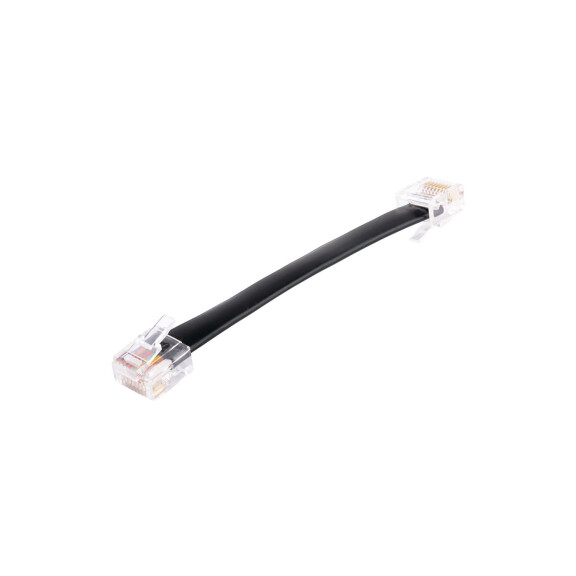 Kabel sieciowy patchcord rj-45 kat.5e 0.2m add-pc20 płaski czarny atte