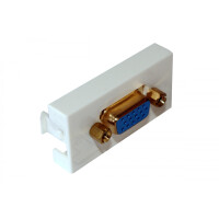 Adapter mosaic 22.5x45 gniazdo ip-m45-svga-svga-gol