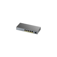 Switch poe 5x poe, 1x sfp gs1350-6hp zyxel