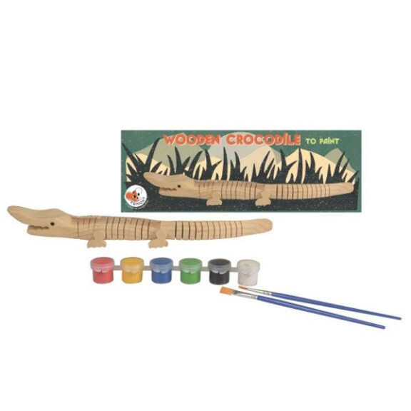 Egmont Toys® - Drewniany Krokodyl do Pomalowania | Egmont Toys®
