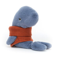 JellyCat - przytulanka maskotka Cozy Wieloryb w Sweterku 18x6cm