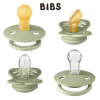 BIBS - Bibs Try - it Pack Sage 4 Smoczkowy Zestaw Prezentowy Smoczków Niemowlęcych