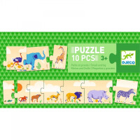 Djeco       -       Puzzle tekturowe MAŁE I DUŻE DJ08189