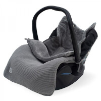 Jollein - Baby & Kids - Jollein - Śpiworek Oddychający do Wózka i Fotelika Basic Knit Storm Grey