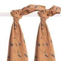 Jollein - Baby & Kids - Jollein  -  2 Otulacze Niemowlęce Hydrophilic 115 x 115 cm Spot Caramel