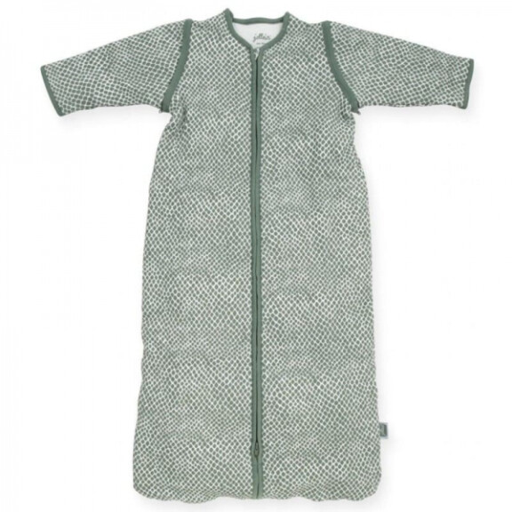 Jollein - Baby & Kids - Jollein  -  Śpiworek Niemowlęcy Całoroczny 4 Pory Roku z Odpinanymi Rękawami Snake Ash Green 70 cm