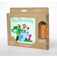 THE BRUSHIES - The Brushies Szczoteczka Silikonowa na Palec Małpka z Książeczką en