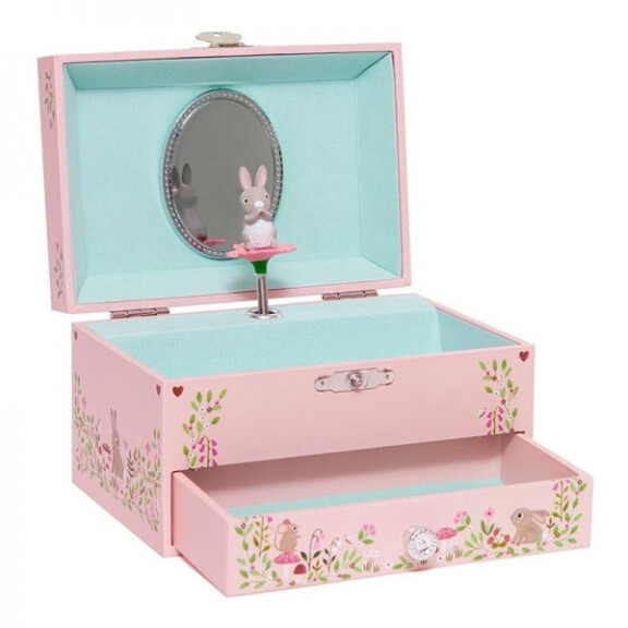 Petit Monkey - Petit Monkey  -  Szkatułka z Pozytywką i Lusterkiem Króliczek