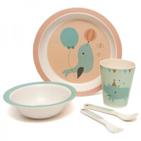Petit Monkey - Petit Monkey  -  Zastawa Bambusowa Petit Animals Peach