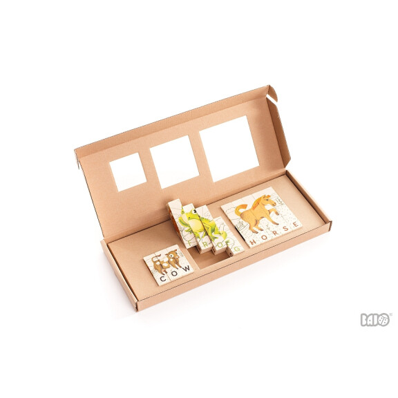 Bajo - Puzzle Obrazki i Słowa en Zwierzątka 99310