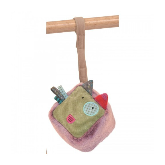Moulin Roty  -  Pluszowa Kostka Zawieszka Lisek 62196