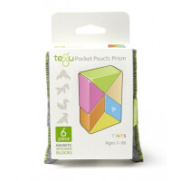 TEGU - Tegu Drewniane Klocki Magnetyczne Pocket Pouch Prism 6szt Tints