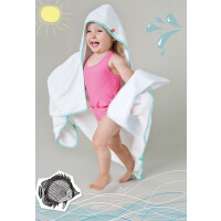 Lassig - Ręcznik z Kapturem White 0 - 24m