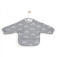 Jollein - Baby & Kids - Jollein  -  Śliniak Fartuszkowy Wodoodporny z Kieszonką Tęcza Rainbow Grey