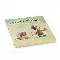 Jellycat  -  Książka "i Know a Monkey" h 23cm Bk4ikm