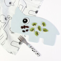 Done by Deer  -  Tacka Podkładka Snack Board Nosorożec Blue