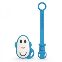 Matchstick Monkey - Matchstick Monkey  -  Gryzak Silikonowy Flat Face z Zawieszką Silikonową Blue