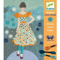Djeco               -               Zestaw Artystyczny do wyszywania - Suknie wieczorowe DJ09842