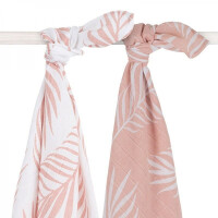 Jollein - Baby & Kids - Jollein  -  2 Otulacze Niemowlęce Hydrophilic 115 x 115 cm Nature Pale Pink