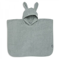 Jollein - Baby & Kids - Jollein  -  Poncho Kąpielowe Rabbit z Kapturem 65 x 62 cm Ash Green