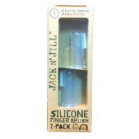 Jack N'jill  -  Szczoteczka Silikonowa na Palec do Czyszczenia Ząbków 6 - 24 m - ce, 2 - Pack