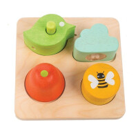 tender leaf toys - Drewniana Zabawka Sensoryczna  -  Ogród  -  Kształty i Dźwięki, Tender Leaf Toys