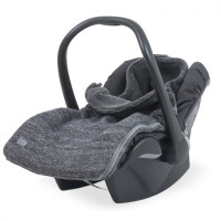Jollein  -   Śpiworek do Fotelika i Gondoli Natural Knit Antracyt 0 - 10 Miesięcy
