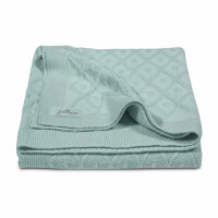 Jollein  -   Kocyk Tkany Diamond Check Vintage Green  -  Miętowy Duży