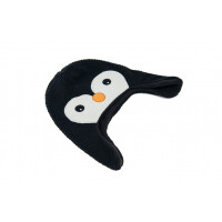 Moncziczi  -  Ciepła Czapka Pilotka  -  Black Penguin 