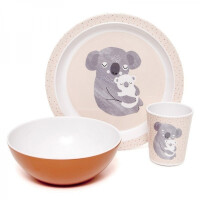 Petit Monkey - Petit Monkey  -  Talerz Płaski z Melaminy z Rantem Koala