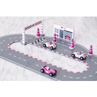 Kids Concept  -  Drewniany tor Wyścigowy Pink