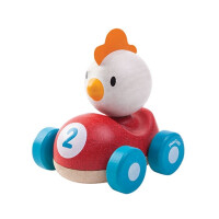 Plan Toys  -  Drewniana Wyścigówka Kurczak