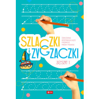 Wydawnictwo Dragon     -     Szlaczki i zygzaczki. Ćwiczenia wspomagające pierwsze próby pisania. Zeszyt 1