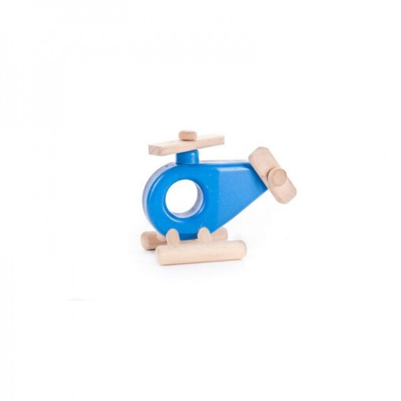 Bajo - Drewniany Niebieski Helikopter 45410b