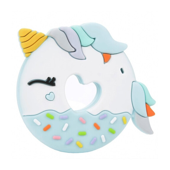 Loulou Lollipop  -  Gryzak Silikonowy Blue Unicorn Donut