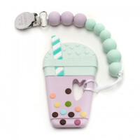 Loulou Lollipop  -  Gryzak Silikonowy z Zawieszką Bubble tea Lilia Mięta