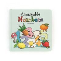 JellyCat - Amuseable Numbers Book - Książeczka z Numerkami 17x17 cm