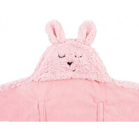 Jollein  -  Rożek - Otulacz - Śpiworek Bunny Pink 105x100 cm 